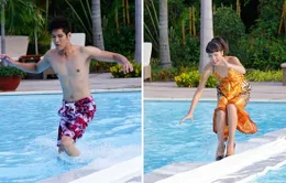 Top 10 VNTM 2013 chao đảo với sàn catwalk giữa hồ bơi
